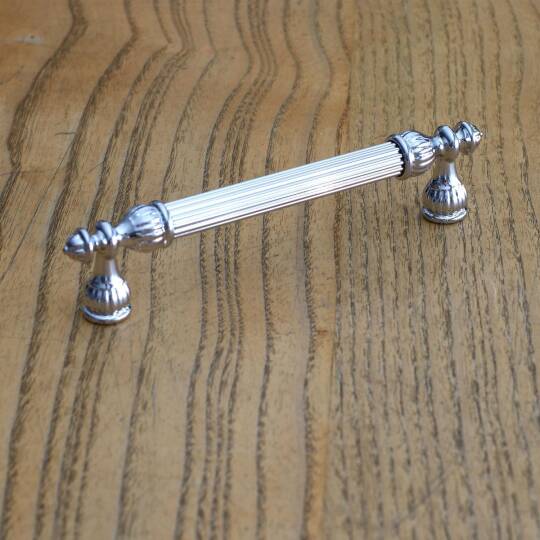 10 Adet Şah 96 mm Krom Renk Kulp Metal Mobilya Dolap Çekmece Kapak Mutfak Kulplar Kulbu Dolabı Kulpu
