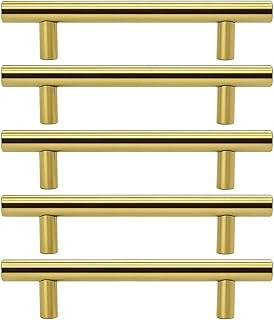 Alteta 5 ADET (128 mm - 12.8 cm) Gold Altın Metal Mobilya Mutfak Çekmece Dolap Kulbu Kulpu Kulpları