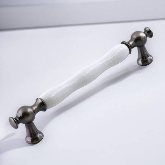 Aruh Porselen Antik Nikel Kulp 160 mm Mobilya Çekmece Mutfak Dolabı Dolap Kapak Kulpları Kulb Kulpu
