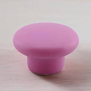 Bohem Pembe Mantar Kulp Düğme 1 ADET Çekmece Mutfak Mobilya Dolabı Dolap Kulpu Kulbu Plastik Kulp