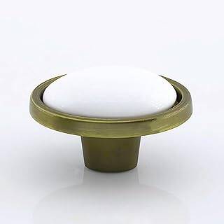 Çoruh Porselen Antik Sarı Kulp Düğme Çekmece Mutfak Mobilya Dolabı Dolap Kulpu Kulbu Metal Kulpları