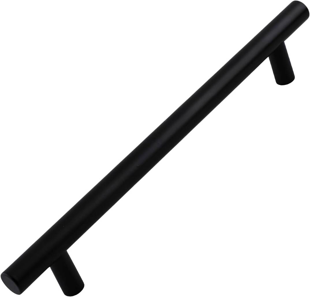 Çubuk Mobilya Mutfak Dolap Dolabı Çekmece Kulpu Kulbu -Mat Siyah Metal (128 MM-12.8 CM) Kulpları - 1