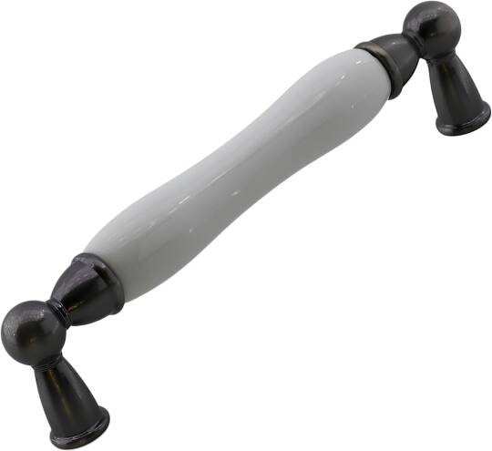 Domaniç Porselen Antik Nikel Kulp 128 mm Mobilya Çekmece Mutfak Dolabı Dolap Kapak Kulplar Kulb Kulp