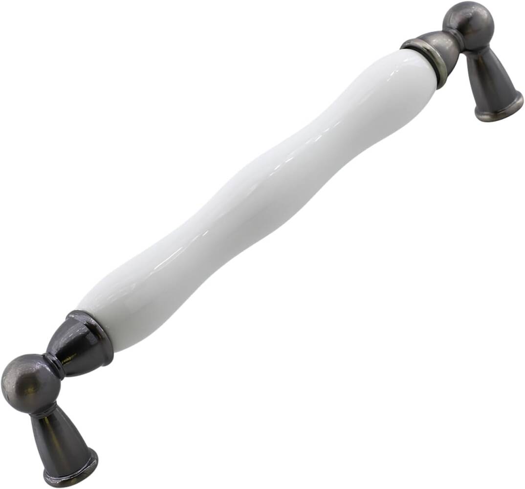 Domaniç Porselen Antik Nikel Kulp 160 mm Mobilya Çekmece Mutfak Dolabı Dolap Kapak Kulplar Kulb Kulp - 1