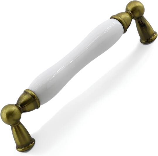 Domaniç Porselen Antik Sarı Kulp 128 mm Mobilya Çekmece Mutfak Dolabı Dolap Kapak Kulplar Kulb Kulpu