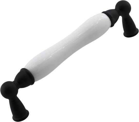 Domaniç Porselen Mat Siyah Kulp 128 mm Mobilya Çekmece Mutfak Dolabı Dolap Kapak Kulplar Kulb Kulp