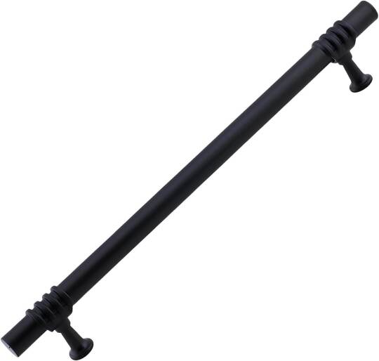Eylül (224 mm - 22.4 cm) Siyah Metal Mobilya Mutfak Çekmece Dolap Dolabı Kapak Kulbu Kulpu Kulpları