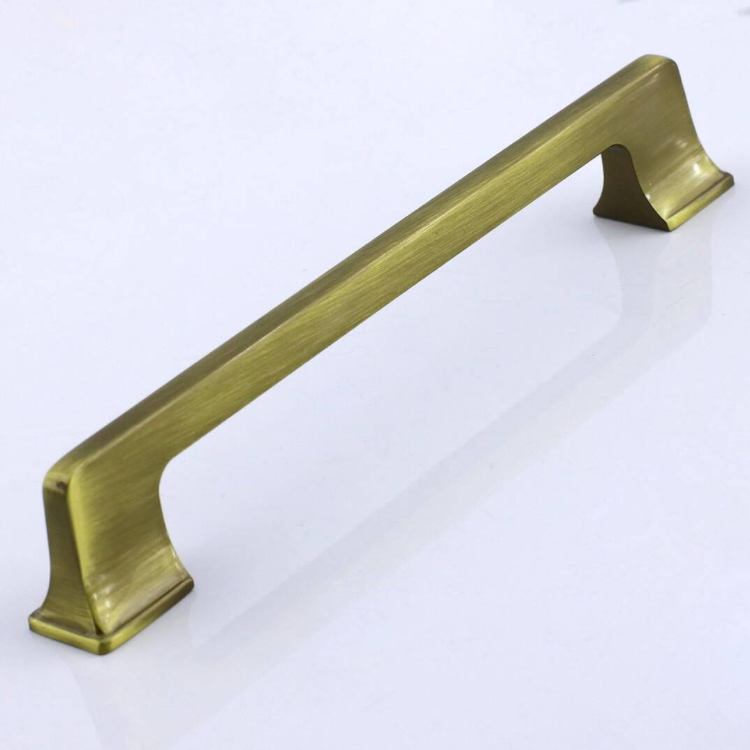Gediz Metal Antik Sarı Kulp 160 mm 16 cm Mobilya Çekmece Mutfak Dolabı Dolap Kapak Kulp Kulb Kulpu - 1