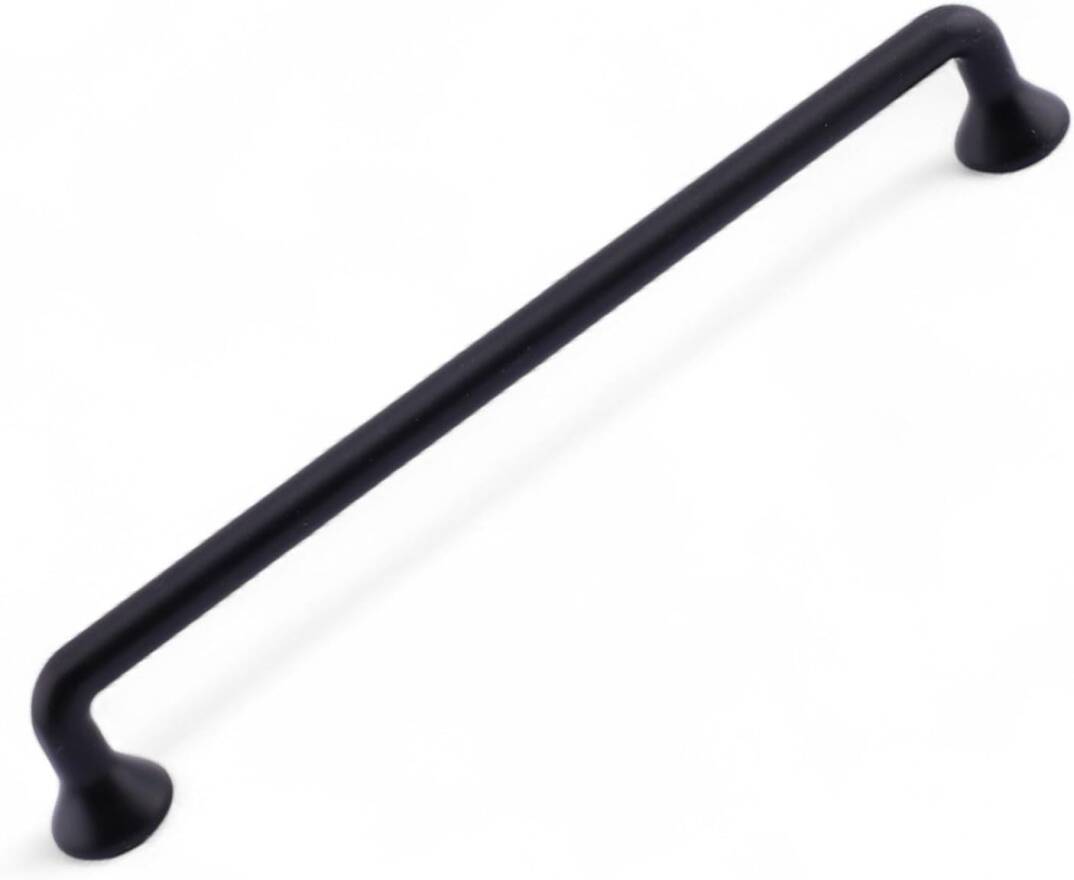 İncir Mat Siyah Metal Kulp 160 mm 16 cm Mutfak Dolabı Kulbu Kulpu Mobilya Çekmece Dolap Kulpları - 1