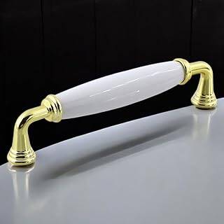 Kapıdağı Porselen Metal Kulp 128 mm Mobilya Çekmece Mutfak Dolabı Dolap Kapak Kulpları Kulb Kulpu