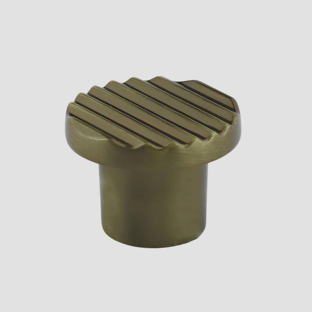 Melen Antik Sarı Kulp Düğme Tek Vidalı Çekmece Mutfak Mobilya Dolabı Dolap Kulpu Kulbu Metal Kulp - 1