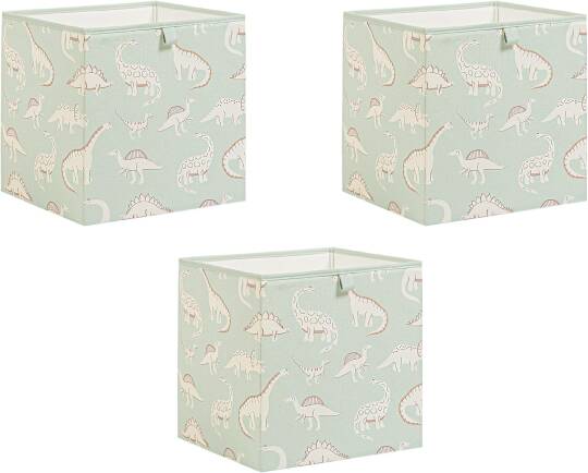 Ocean Home Textile 3lü Çocuk Odası Dinozor Kutu Set 33 x 30 x 33 cm