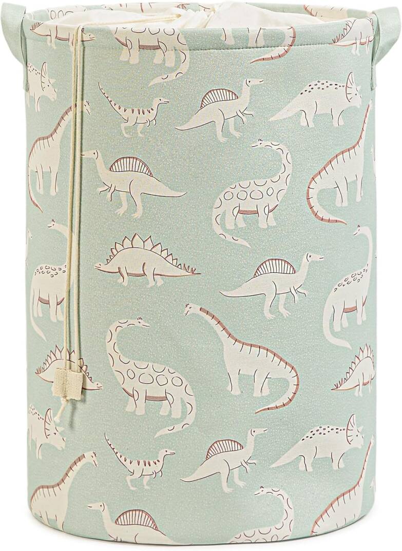 Ocean Home Textile Çocuk Odası Ağzı Büzgülü Dinozor Oyuncak Sepeti 36 x 48 cm - 1