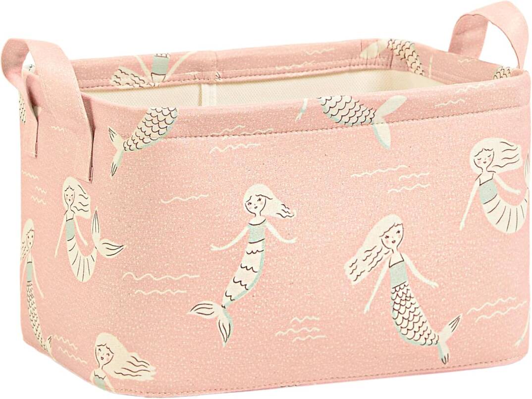 Ocean Home Textile Çocuk Odası Deniz Kızı Sepet 30 x 21 x 18 cm - 1