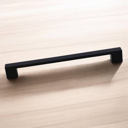 Orta Köprü (128 mm - 12.8 cm) Siyah Metal Mobilya Mutfak Çekmece Dolap Dolabı Kulbu Kulpu Kulpları