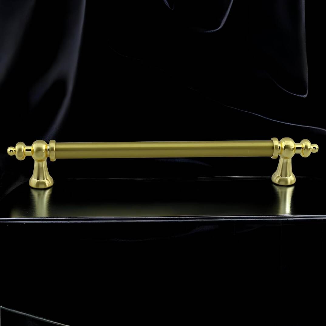 Osmanlı Metal Altın Kulp 192 mm 19.2 cm Mobilya Çekmece Mutfak Dolabı Dolap Kapak Kulplar Kulb Kulpu - 1