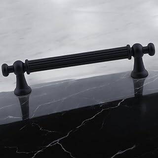 Selçuklu (128 mm - 12.8 cm) Mat Siyah Metal Mobilya Mutfak Çekmece Dolap Dolabı Kulbu Kulpu Kulpları