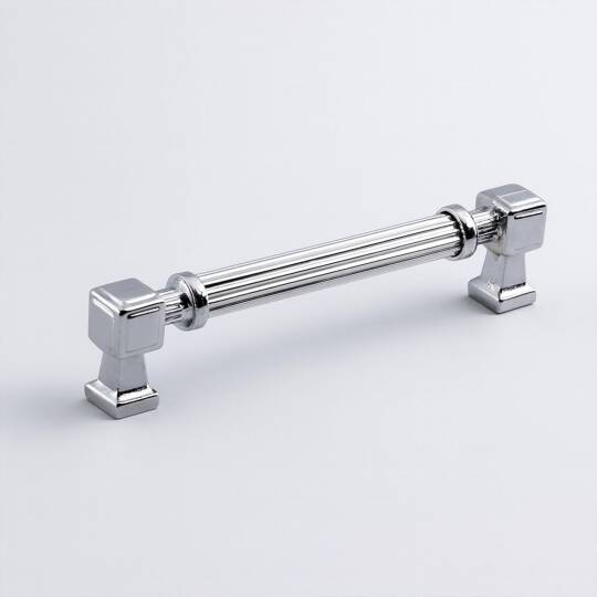Talas 128 mm Çizgili Krom Renk Metal Kulp Mobilya Çekmece Mutfak Dolabı Dolap Kulpları Kulb 22.4 cm